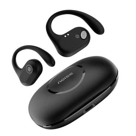Noise Pure Pods Écouteurs Ouverts sans Fil avec Technologie AirWave, jusqu'à 80 Heures de Lecture, Quatre micros avec ENC, Pilot