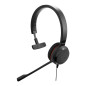 Jabra Evolve 30 II Casque Mono-Filaire certifié Microsoft Teams avec unité de contrôle d'appel, Microphone antibruit, indicateur