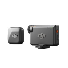 DJI Mic Mini (1 TX + 1 RX), Ultra-léger, Audio de Haute qualité, Annulation du Bruit, Limite Automatique, Microphone sans Fil po