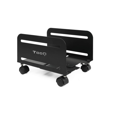TooQ UMCS0004-B - Support au sol avec roues pour CPU, métallique, jusqu’à 10 kg de poids, supporte les tours entre 119mm et 209m
