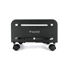 TooQ UMCS0004-B - Support au sol avec roues pour CPU, métallique, jusqu’à 10 kg de poids, supporte les tours entre 119mm et 209m