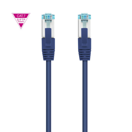 NANOCABLE 10.20.1702-BL - Câble réseau Cat.7 600MHZ LSZH SFTP PIMF AWG26, Bleu, 2 m