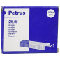 Petrus 55711 - Agrafes de bureau galvanisées 26/6 mm (x1000)