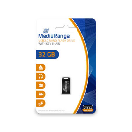 MediaRange Nano Clé USB 32 Go MR922 USB 3.0 Noir