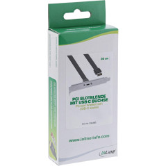 InLine® Façade Frontale USB Type C vers USB 3.1 Key-A Interne 0,3 m