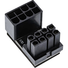 InLine® Adaptateur d'alimentation Interne 180° ATX 8 Broches mâle/Femelle pour Carte Graphique de Bureau