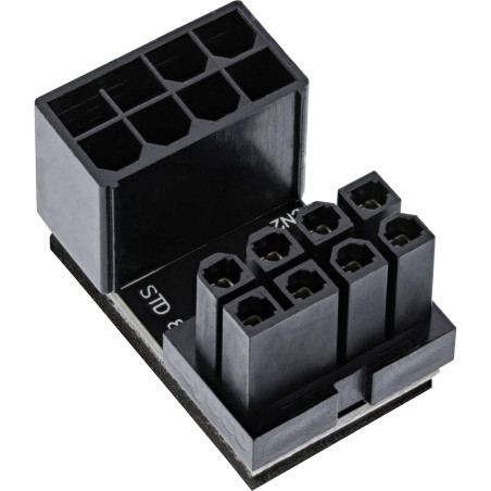 InLine® Adaptateur d'alimentation Interne 180° ATX 8 Broches mâle/Femelle pour Carte Graphique de Bureau
