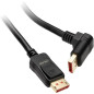 InLine® Câble DisplayPort 1.4 8K4K coudé vers le bas Noir/doré 3 m InLine® Câble DisplayPort 1.4 8K4K coudé vers le bas Noir/doré 3 m
