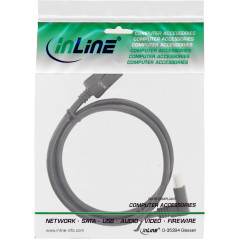 InLine® Câble DisplayPort 1.4 8K4K coudé vers le bas Noir/doré 3 m
