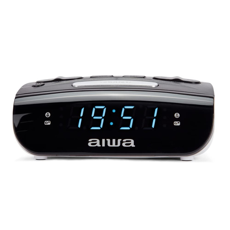 Aiwa CR-15, Radiosveglia, Compatta e di piccole dimensioni, Doppia sveglia con funzione Snooze e Sleep, Sveglia avec radio o cic Aiwa CR-15, Radiosveglia, Compatta e di piccole dimensioni, Doppia sveglia con funzione Snooze e Sleep, Sveglia avec radio o cic