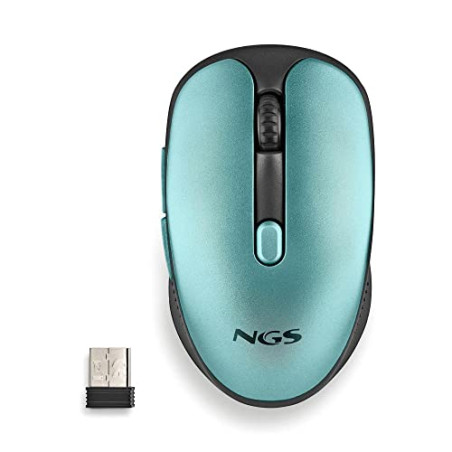 NGS Evo Rust Ice - Souris sans Fil Rechargeable 2,4 GHz pour Ordinateur/MacBook/PC/Mac/iPad/Tablette, Touches Silencieuses, 3 Ni