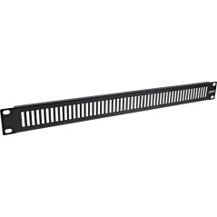 InLine® Panneau d'obturation perforé 19" - 1HE - RAL 9005 - Noir