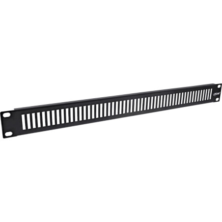 InLine® Panneau d'obturation perforé 19" - 1HE - RAL 9005 - Noir