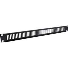 InLine® Panneau d'obturation perforé 19" - 1HE - RAL 9005 - Noir