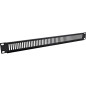 InLine® Panneau d'obturation perforé 19" - 1HE - RAL 9005 - Noir