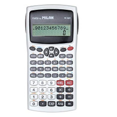 Milan 159110WBL Blister Calculatrice Scientifique 240 fonctions (3 couleurs disponibles)