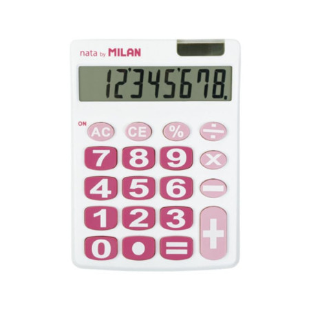 MILAN Blister calculatrice de bureau 8 chiffres, blanc