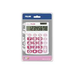 MILAN Blister calculatrice de bureau 8 chiffres, blanc
