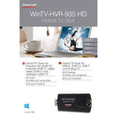 Hauppauge WinTV HVR-935C Récepteur TV 1588 Noir