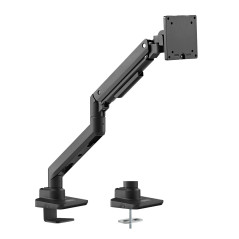 LogiLink Support d'écran pour écran de 17 à 49", avec vérin à gaz, Convient pour écrans Plats et incurvés, en Aluminium