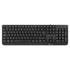 NGS FUNKYV3 Clavier USB avec 12 Touches Multimédia, Càble de 140cm et Fonction Plug&Play (QWERTY Portugais)