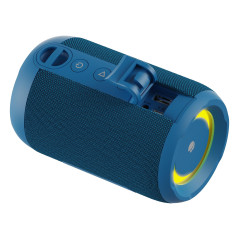 NGS Roller Furia 2 Tiny Blue - Haut-Parleur Portable Compatible avec la Technologie Bluetooth, étanche IPX7, 20 W, True Wireless