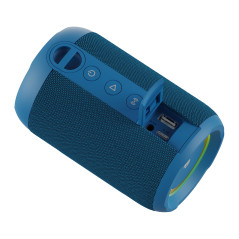NGS Roller Furia 2 Tiny Blue - Haut-Parleur Portable Compatible avec la Technologie Bluetooth, étanche IPX7, 20 W, True Wireless