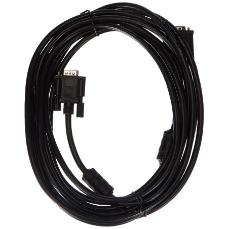 lanberg env.-vgac 10cc-0050 B VGA (15 Broches) vers fiche VGA (15 Broches) Câble avec Noyau de ferrite 5 m Noir