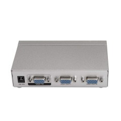 AISENS A116 – 0084 – Duplicador SVGA pour 2 moniteurs, Couleur Argent