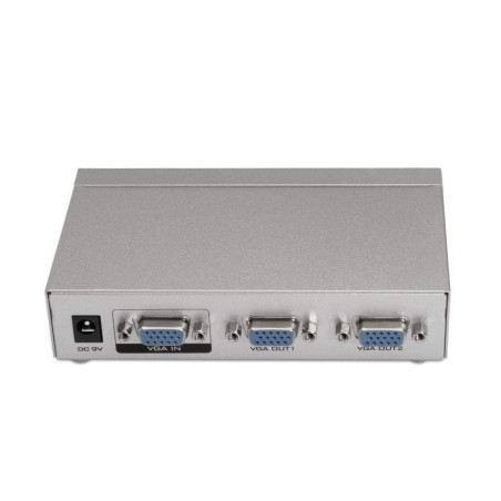 AISENS A116 – 0084 – Duplicador SVGA pour 2 moniteurs, Couleur Argent