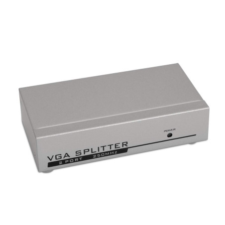 AISENS A116 – 0084 – Duplicador SVGA pour 2 moniteurs, Couleur Argent