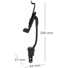 Schwaiger LHSA300M 513 Support Voiture pour Smartphone Noir