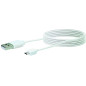 Schwaiger LK200M 532 Câble Micro USB pour Smartphone/Lecteur MP3 2 m Blanc Schwaiger LK200M 532 Câble Micro USB pour Smartphone/Lecteur MP3 2 m Blanc