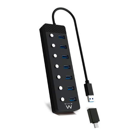 Hub USB Ewent EW1147 Noir