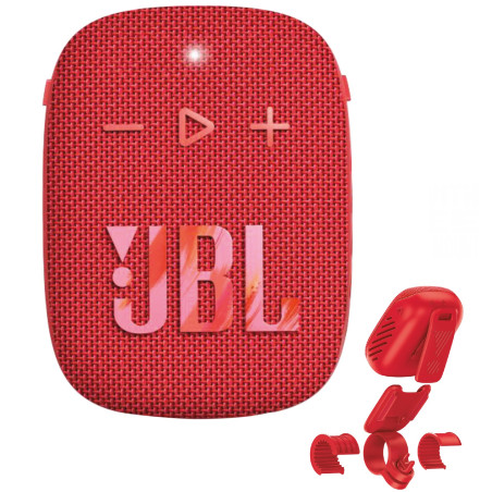 JBL Wind 3S Red Enceinte Bluetooth Portable, 5 W RMS, Haut-Parleur 1,75", IP67 étanche et antipoussière, Bluetooth 5.0, USB-C, a