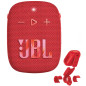 JBL Wind 3S Red Enceinte Bluetooth Portable, 5 W RMS, Haut-Parleur 1,75", IP67 étanche et antipoussière, Bluetooth 5.0, USB-C, a