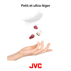 JVC Mini casque sans fil Gumy - Casque Bluetooth (5.1) petit et léger, avec 3 modes audio, résistance à l'eau (IPX4) et batterie