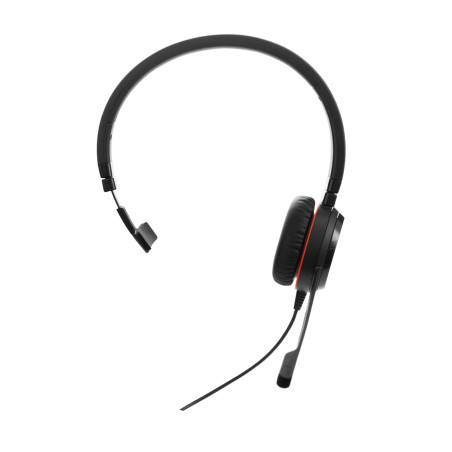 Jabra Evolve 30 II Casque Mono-Filaire certifié Unified Communications avec unité de contrôle d'appel, Microphone antibruit, ind