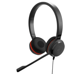 Jabra Evolve 30 II Casque Filaire stéréo certifié Microsoft Teams avec unité de contrôle d'appel, Microphone antibruit, indicate