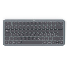 Hama WK-500 Clavier sans Fil Noir et Gris (Puce Polonaise QWERTY, Multi-appareils, Bluetooth, Petit, avec Piles, Silencieux, Tou
