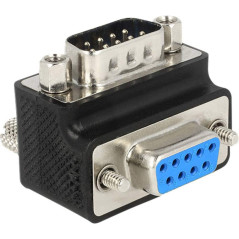 DeLock Adaptateur série [1x SUB-D mâle 9 pôles - 1x SUB-D Femelle 9 pôles] vissable