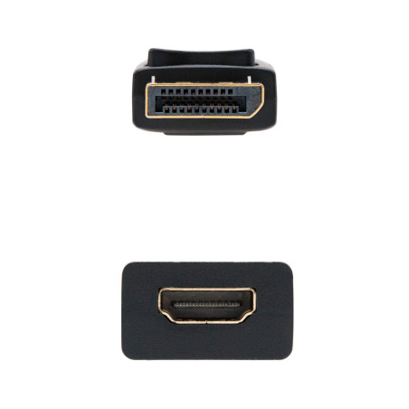 Nano Cable 10.16.0502 - Cable conversor DisplayPort a HDMI conexión (15 cm)