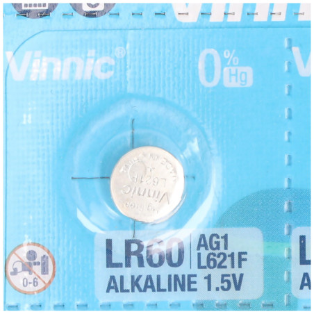 Vinnic Carte de 10 Piles L621 AG1
