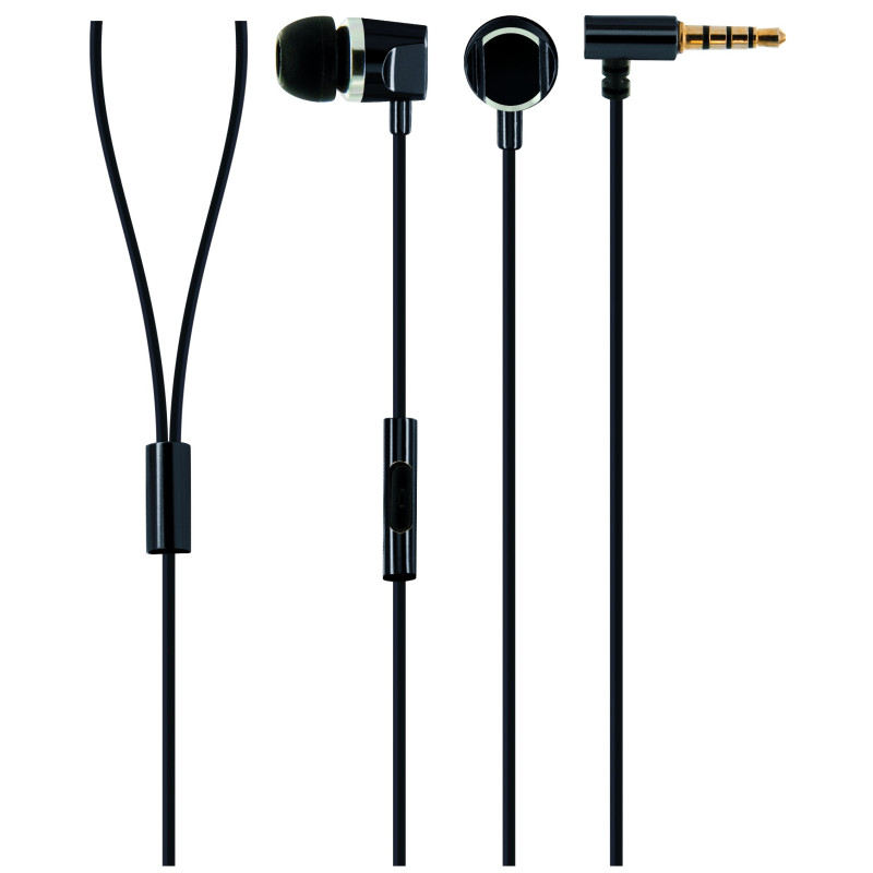 Schwaiger kh410s 531 écouteurs Intra-Auriculaires Slim Câble, boîtier en métal (Noir) Schwaiger kh410s 531 écouteurs Intra-Auriculaires Slim Câble, boîtier en métal (Noir)