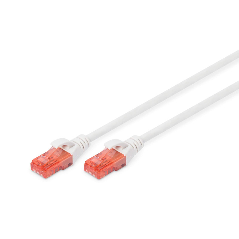 DIGITUS Câble LAN Cat 6-10m - RJ45 Câble réseau - UTP non blindé - Compatible Cat-6A & Cat-5e - Blanc DIGITUS Câble LAN Cat 6-10m - RJ45 Câble réseau - UTP non blindé - Compatible Cat-6A & Cat-5e - Blanc