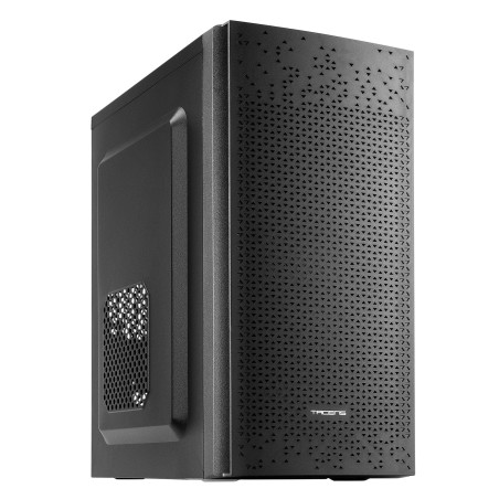 Tacens Anima AC6, Boîtier PC Micro ATX Compact, Refroidissement par Mailles en Façade, USB 3.0, Noir