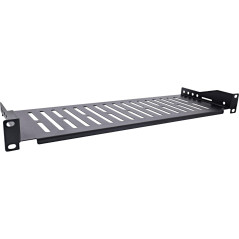 InLine Tablette 19", 150 mm, 10 kg, 1U, RAL 9005 Noir, 19114A