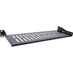InLine Tablette 19", 150 mm, 10 kg, 1U, RAL 9005 Noir, 19114A