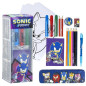 Set de Papeterie inspiré par Sonic Prime - Couleur Bleue - 11 x 24 x 9,5 cm - Comprend Tout ce qu'il Faut pour colorier - Produi Set de Papeterie inspiré par Sonic Prime - Couleur Bleue - 11 x 24 x 9,5 cm - Comprend Tout ce qu'il Faut pour colorier - Produi