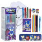 Set de Papeterie inspiré par Sonic Prime - Couleur Bleue - 11 x 24 x 9,5 cm - Comprend Tout ce qu'il Faut pour colorier - Produi Set de Papeterie inspiré par Sonic Prime - Couleur Bleue - 11 x 24 x 9,5 cm - Comprend Tout ce qu'il Faut pour colorier - Produi